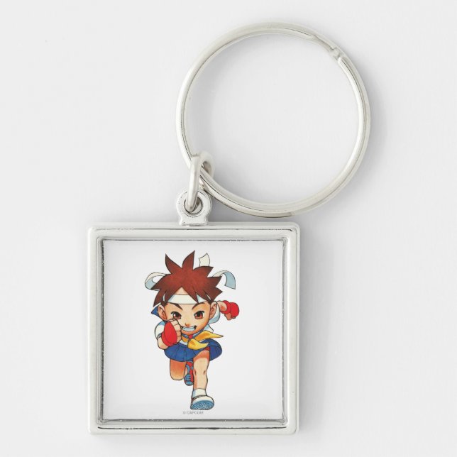 Super Puzzle Fighter II Turbo Sakura Keychain (Front)