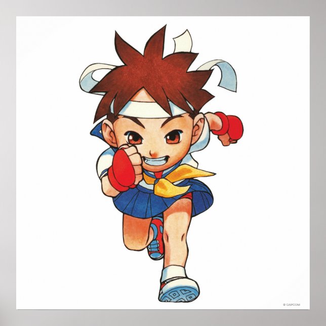 Super Puzzle Fighter II Turbo Sakura Poster (Front)