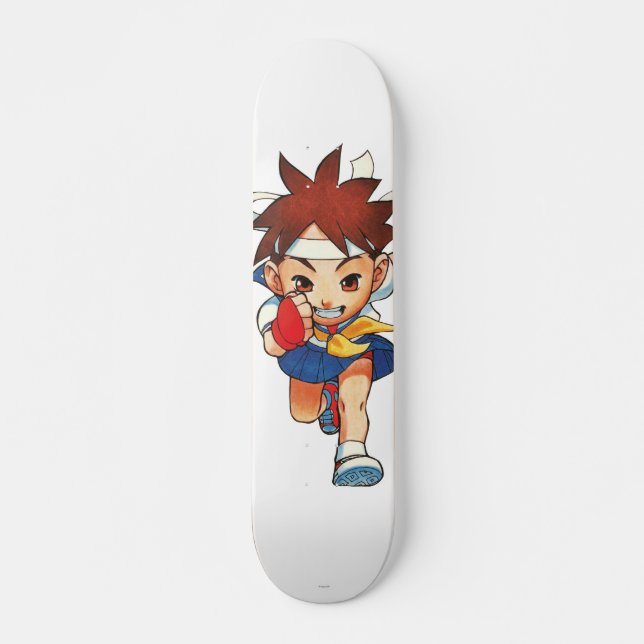 Super Puzzle Fighter II Turbo Sakura Skateboard Deck (Front)