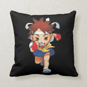 Super Puzzle Fighter II Turbo Sakura Throw Pillow
