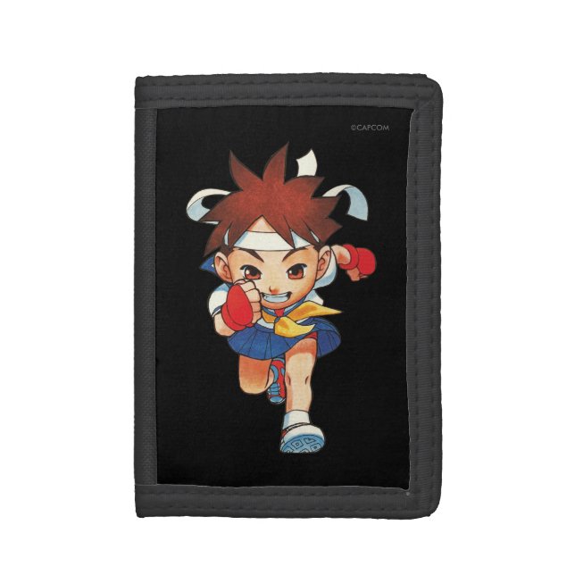Super Puzzle Fighter II Turbo Sakura Trifold Wallet (Front Vertical)