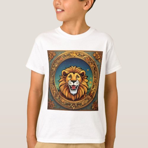Super Quality Lion Face Printed T_Shirts 