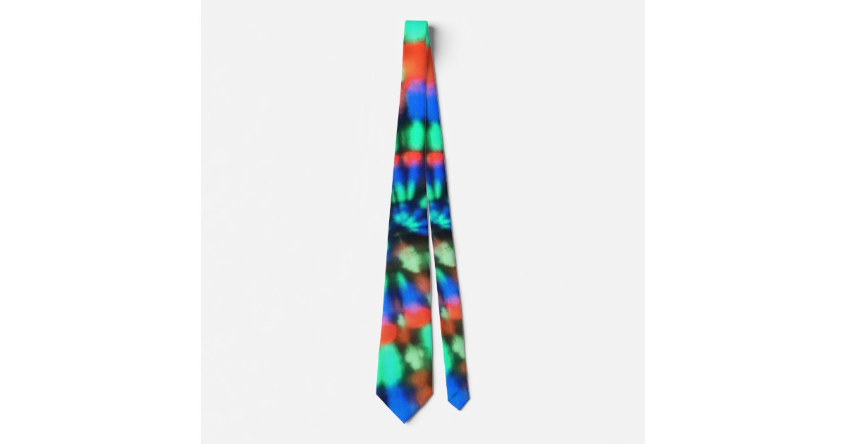 Super Rainbow Tie Dye Necktie Zazzle