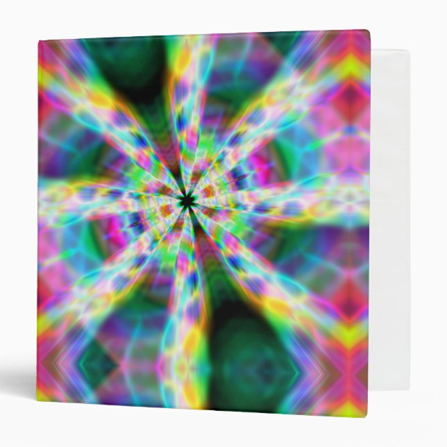 Super Rainbow Zoom Hallway 3 Ring Binder (Front/Inside)