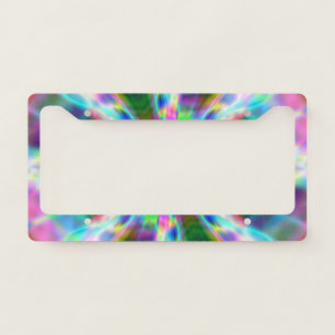 Super Rainbow Zoom Hallway License Plate Frame