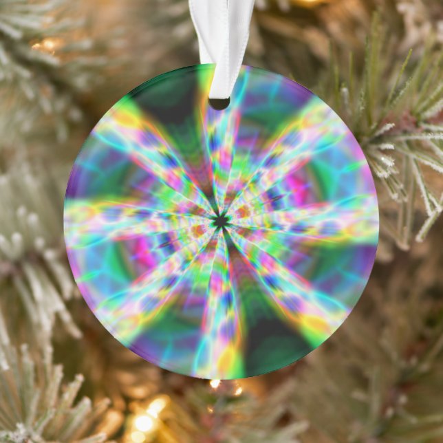 Super Rainbow Zoom Hallway Ornament (Tree)