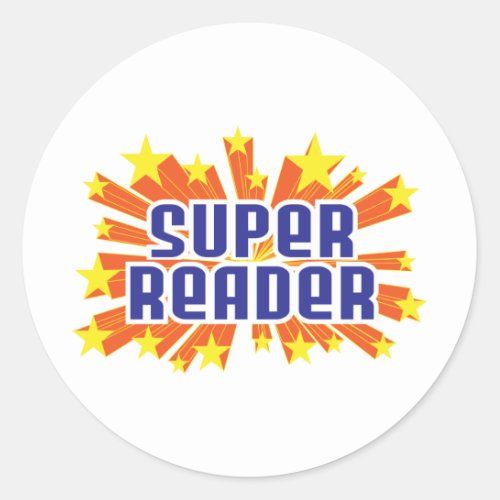 Super Reader Classic Round Sticker