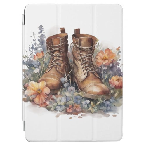 Super_Realistic Watercolour Illustration Flowers  iPad Air Cover