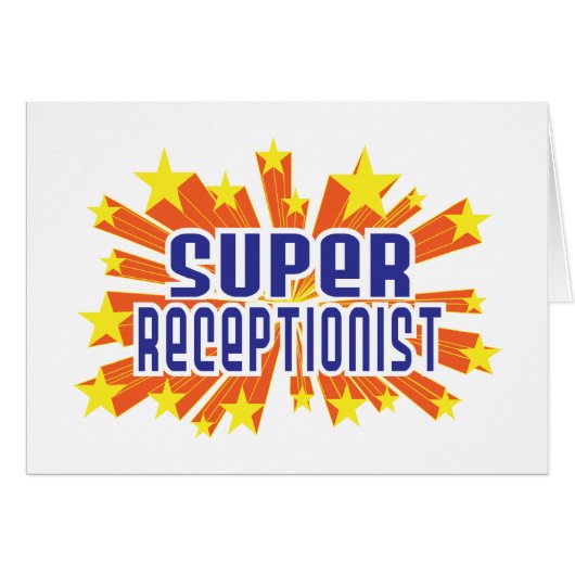 Super Receptionist Cards (Front Horizontal)