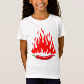 Red Hot Chilli Pepper With Flame Baby Bodysuit