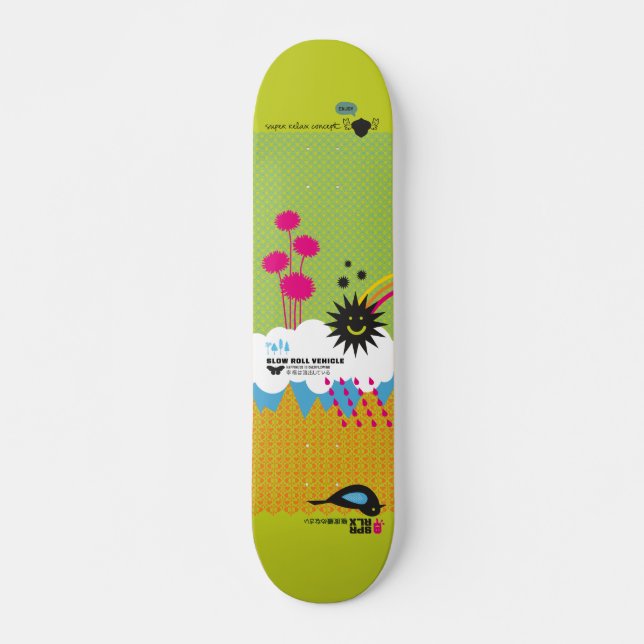 Super Relax Concept : skate! Skateboard Deck (Front)