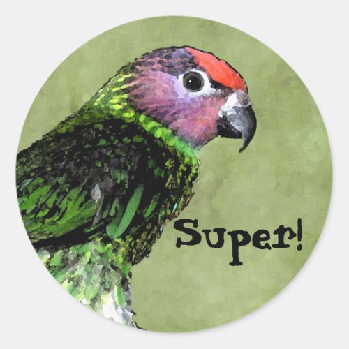 SUPER reward sticker with Lorikeet bird