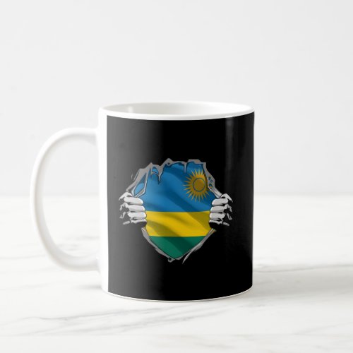 Super Rwandan Heritage Proud Rwanda Roots Flag Coffee Mug