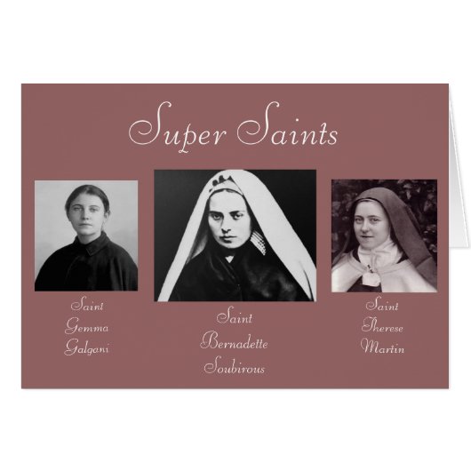 Super Saints Cards (Front Horizontal)