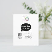 super sale business discount scan QR code details (Standing Front)