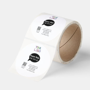 super sale business discount scan QR code details  Classic Round Sticker