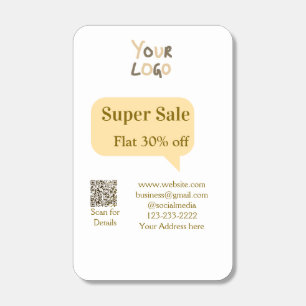 super sale business discount scan QR code details  Matchboxes