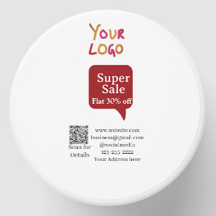 super sale business discount scan QR code details Mini Candle Favors