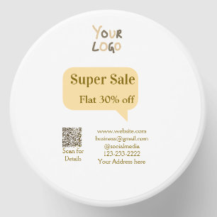 super sale business discount scan QR code details Mini Candle Favors