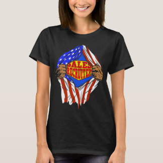 Super Sales Recruiter Hero Job T-Shirt