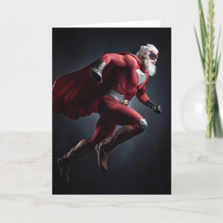Super Santa Christmas Holiday Card
