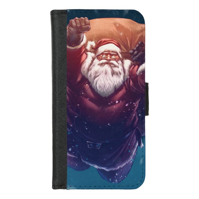 Super Santa iPhone Wallet Case (Front)
