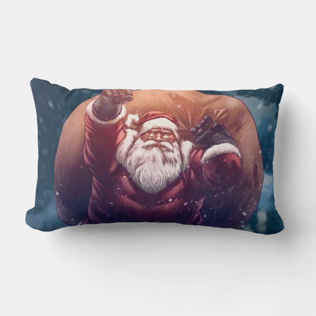 Super Santa Lumbar Pillow (Front)
