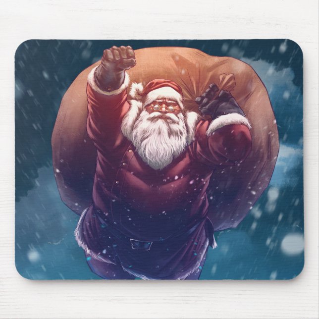 Super Santa Mouse Pad (Front)