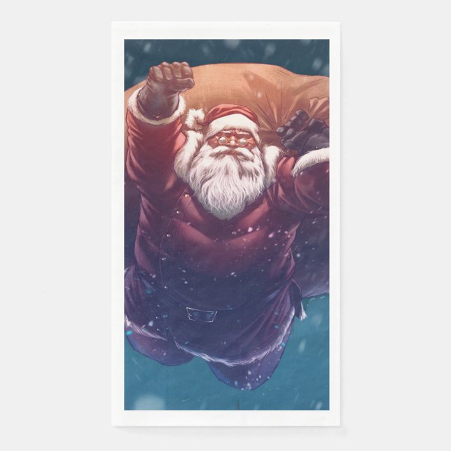 Super Santa Paper Guest Towels (Front)