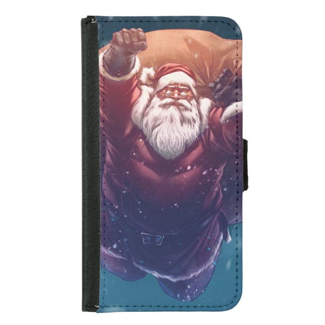 Super Santa Samsung Galaxy Wallet Case (Front)