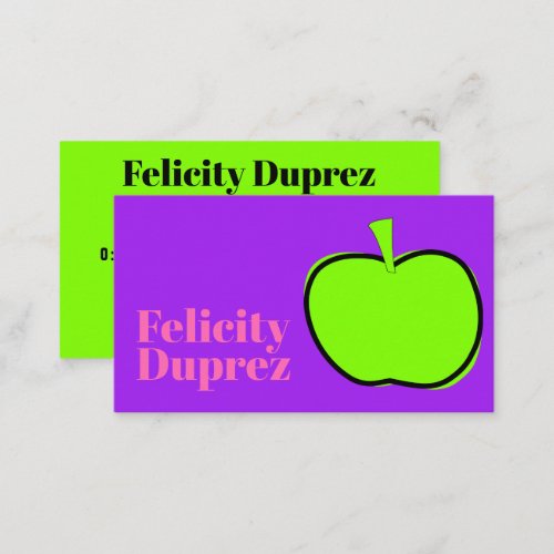 Super_Saturated Juicy colors Designer Business Card