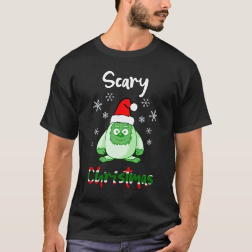 Super Scary Christmas Abominal Snowman T_Shirt