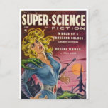 Super Science 5 Postcard<br><div class="desc">Send postcard greetings to friends on this awesome,  classic Pulp Science fiction image from the1920s,  1930s,  1940s,  and 1950s!</div>