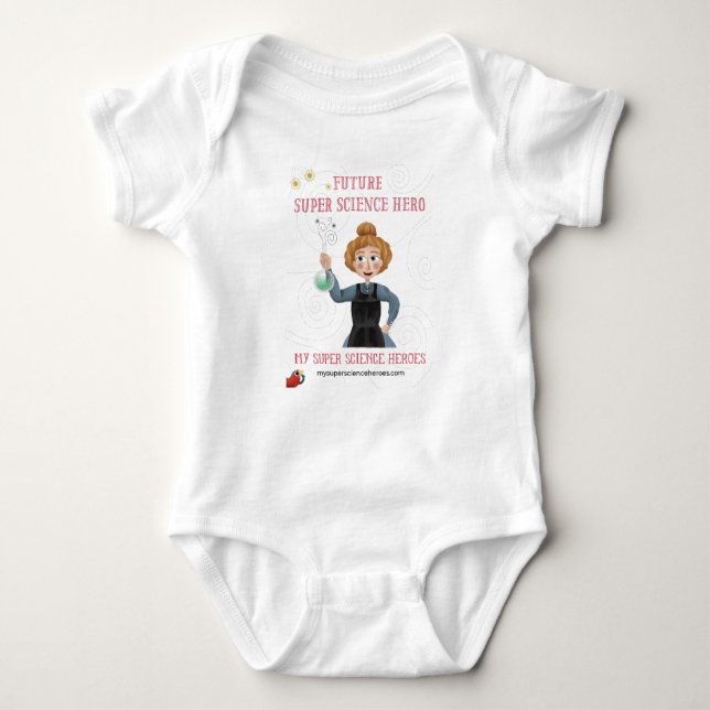 Super Science Baby Bodysuit - Marie Curie (Front)