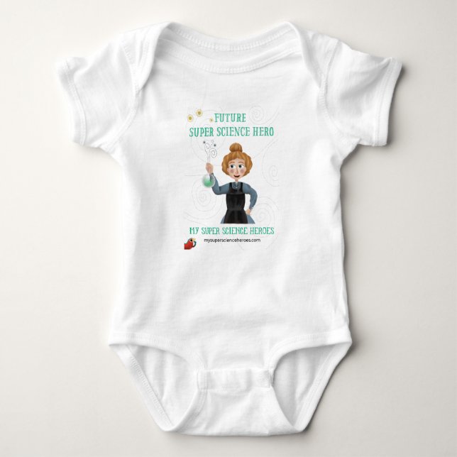 Super Science Baby Bodysuit - Marie Curie (Front)