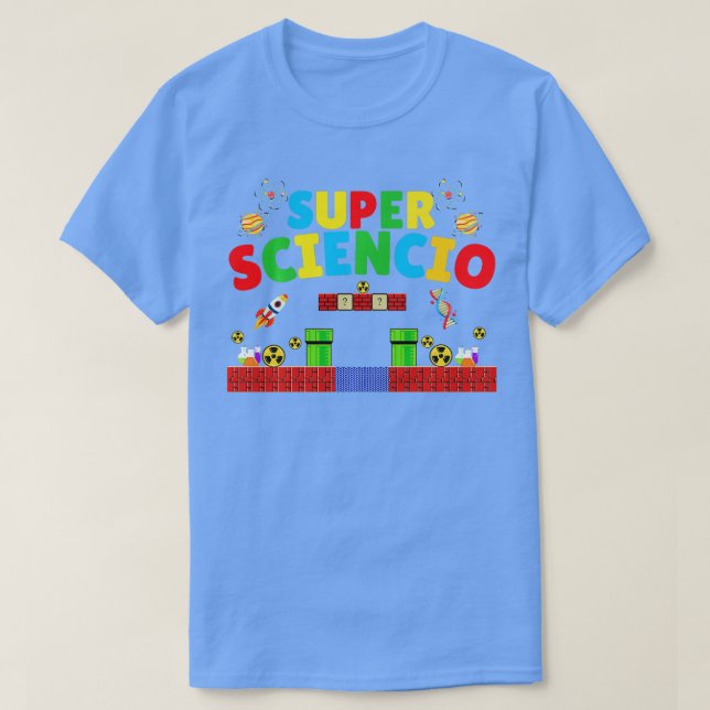 Super Sciencio Funny tees about Chemistry Physics  (Design Front)