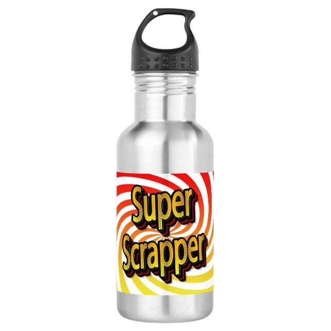 “Super Scrapper” Stainless Steel Water Bottle (Front)