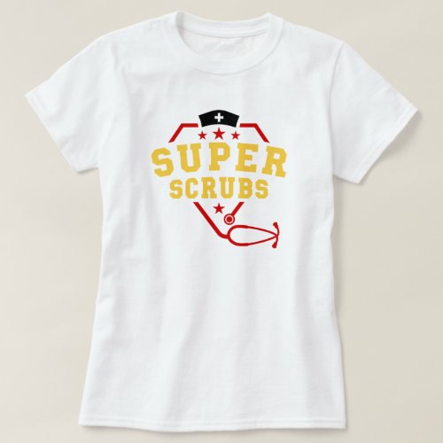 Super Scrubs Custom Name Nurse Doctor T_Shirt