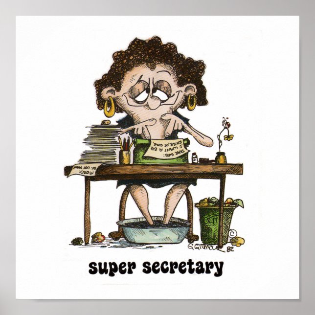 super secretary poster (Front)