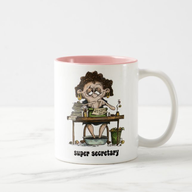 super secretary Two-Tone coffee mug (Right)