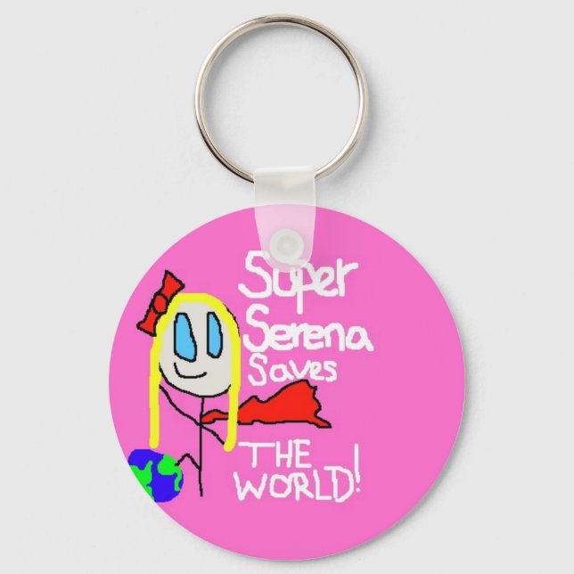 Super Serena Keychain! Keychain (Front)