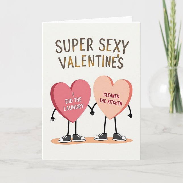 Super Sexy Valentines Chore Card (Front)