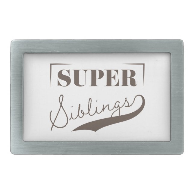 Super Sibling Belt Buckle (Front)