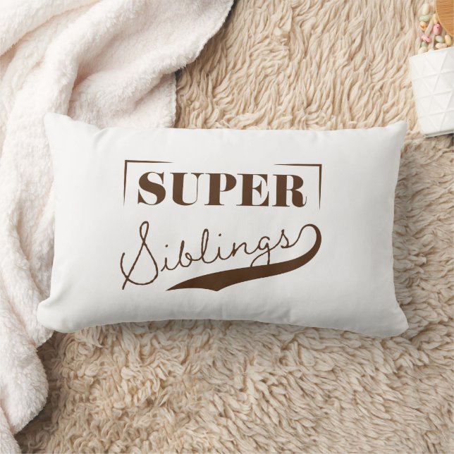 Super Sibling Lumbar Pillow (Blanket)