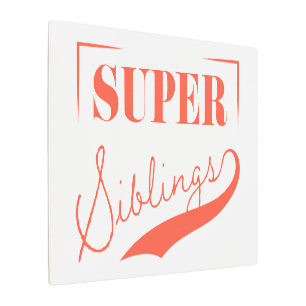 Super Sibling Metal Print
