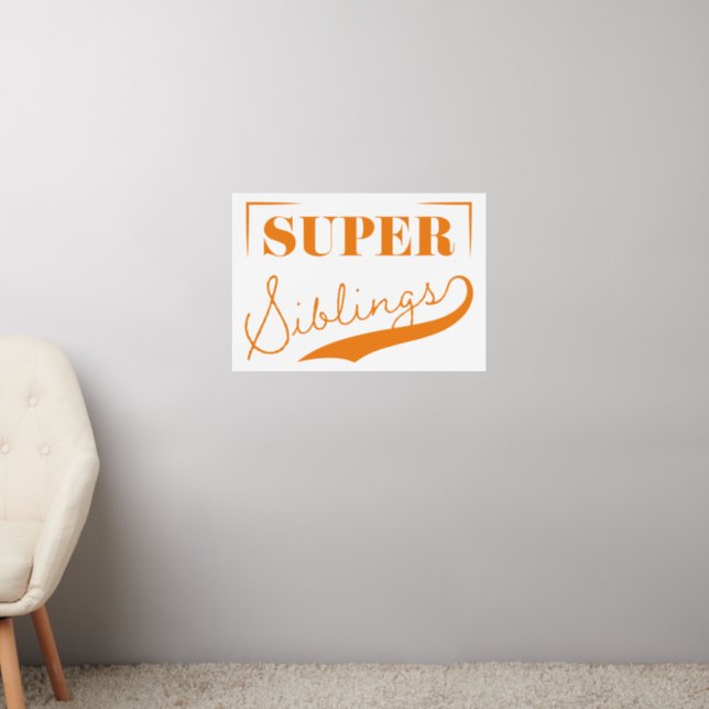 Super Sibling Wall Decal (Living Room 2)