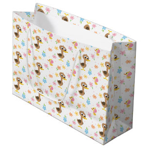 Super Simple 5 Little Ducks Girl Baby Shower Large Gift Bag
