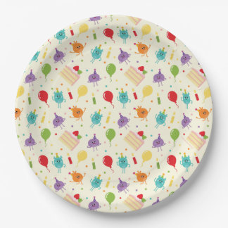 Super Simple | Bumble Nums Birthday Cake Pattern Paper Plates