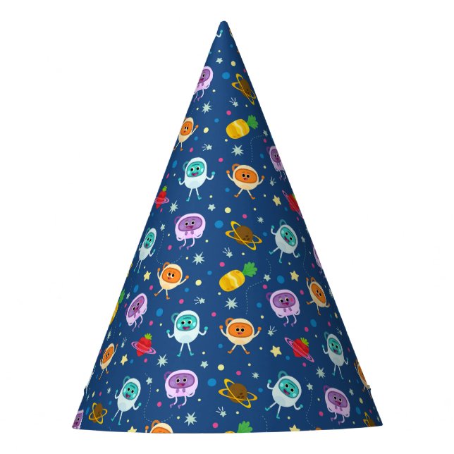 Super Simple | Bumble Nums Space Birthday Party Hat (Front)