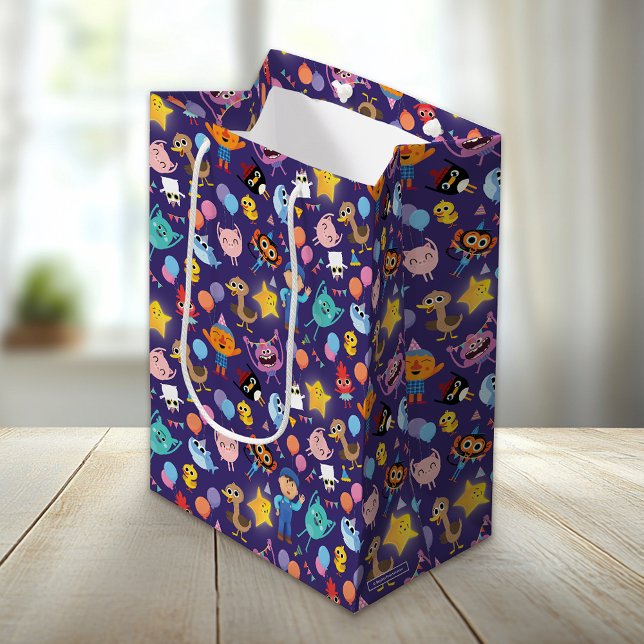 Super Simple Characters Birthday Pattern Medium Gift Bag (Creator Uploaded)